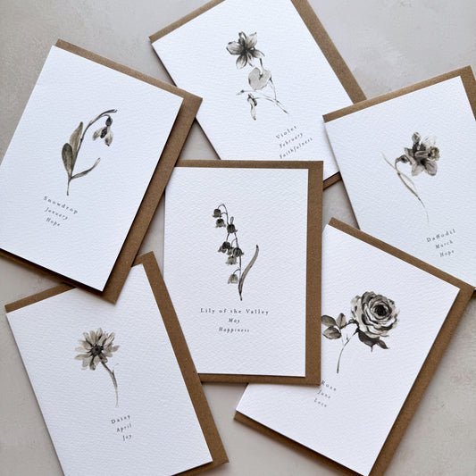 Birth Flower Cards