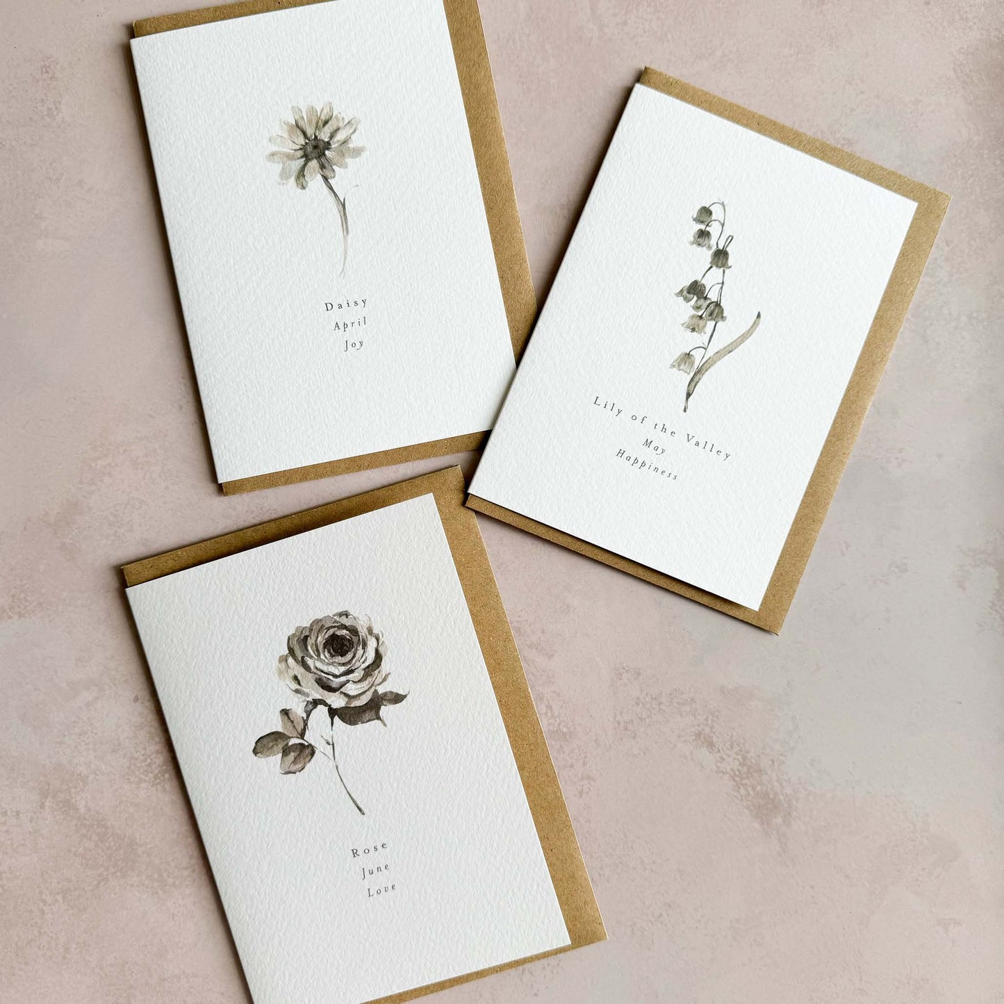 Birth Flower Cards