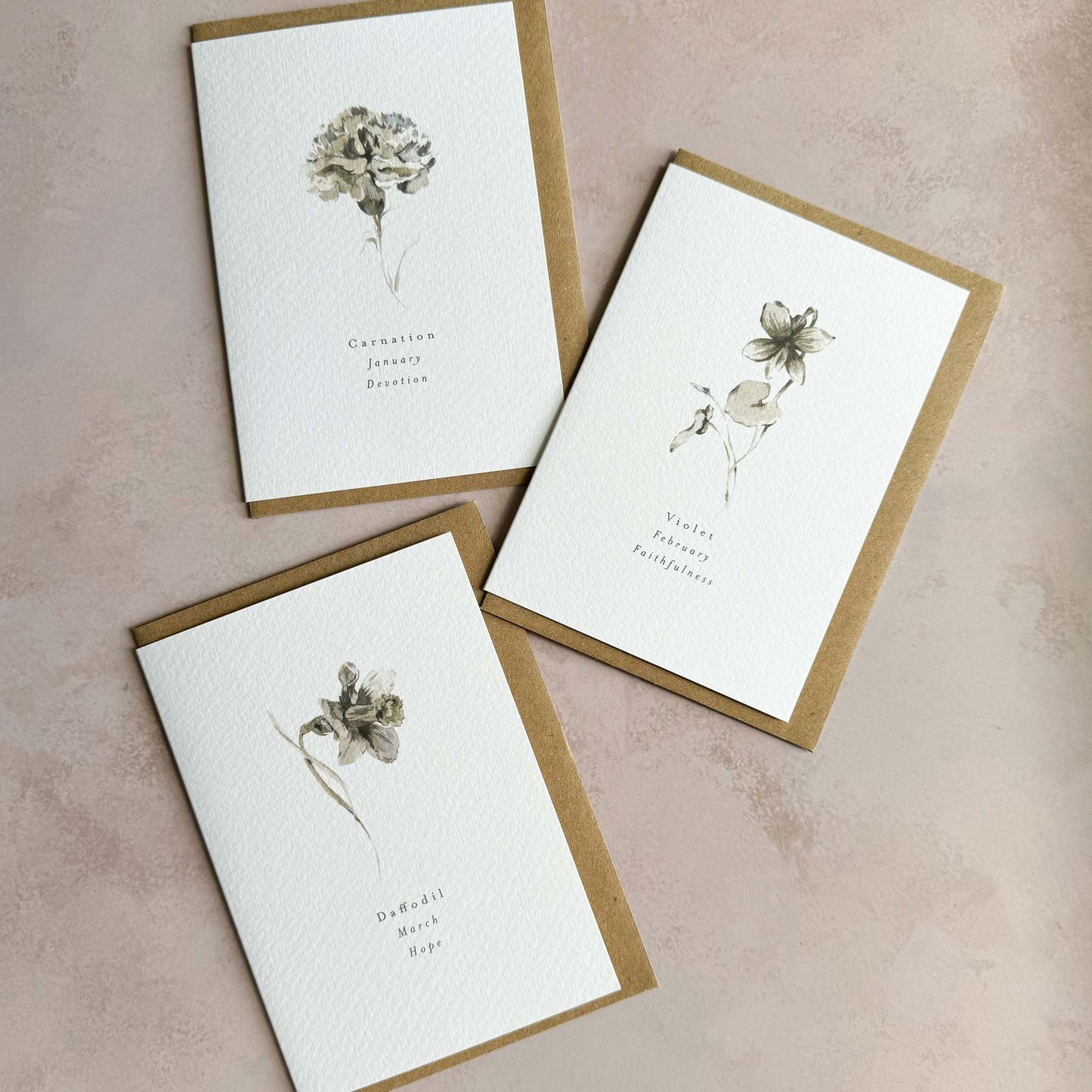 Birth Flower Cards