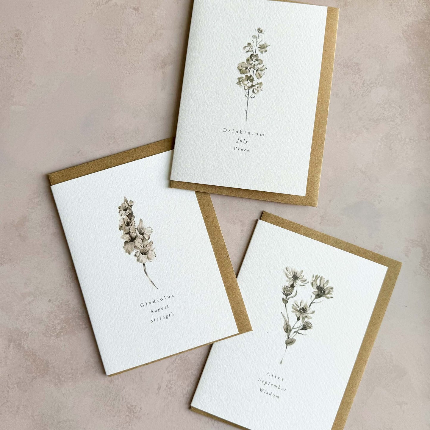 Birth Flower Cards