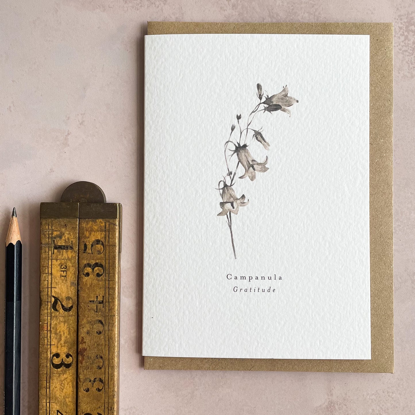 Campanula 'Gratitude' Card