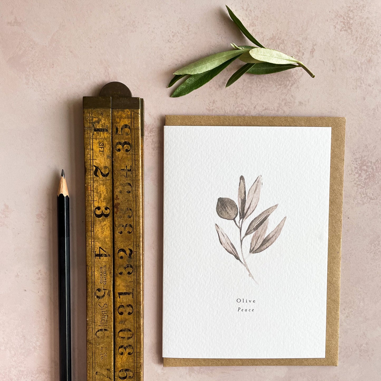 Olive 'Peace' card