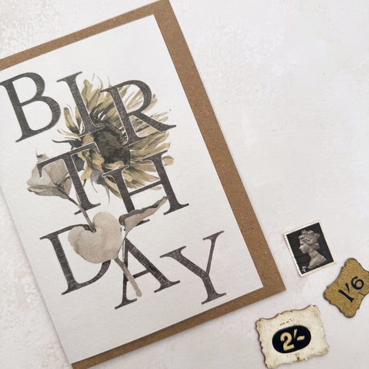 Sunflower Birthday Card