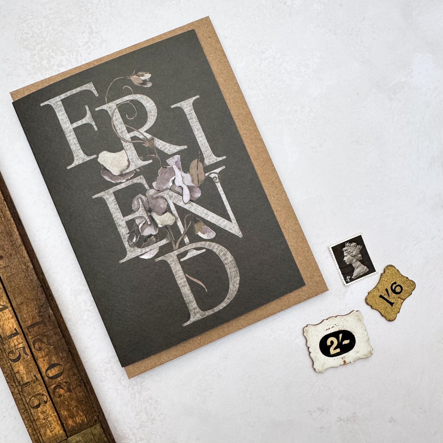 Sweetpea friend Birthday Card