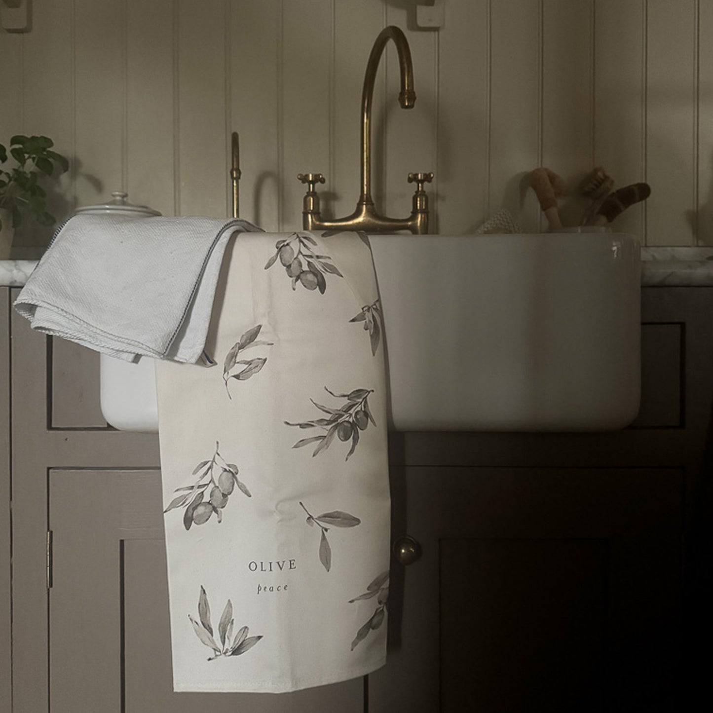 Olive Tea Towel