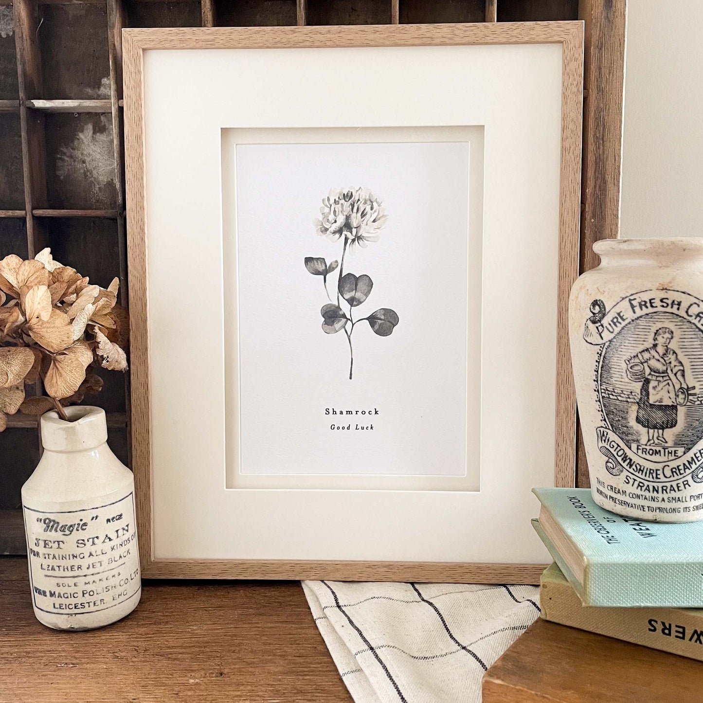 Shamrock 'Good Luck' Print